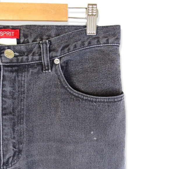 Esprit Vintage Mom Jeans Size 13/14 Size 12 Fit Washed Black High Rise Relaxed - Picture 9 of 10